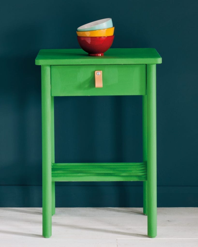 End table in Antibes Green Annie Sloan Chalk Paint