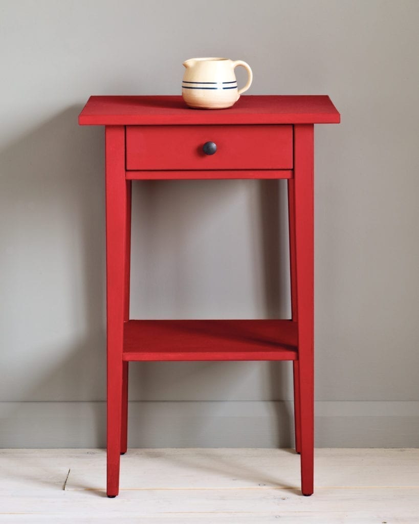 Side table painted with Emperor's Silk Annie Sloan Chalk Paint