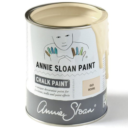 Can of Old Ochre Annie Sloan Chalk Paint.