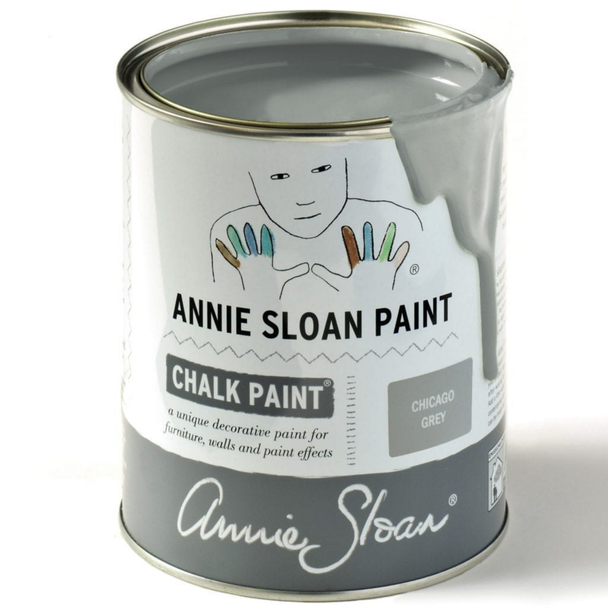 Can of Chateau Grey Annie Sloan Chalk Paint