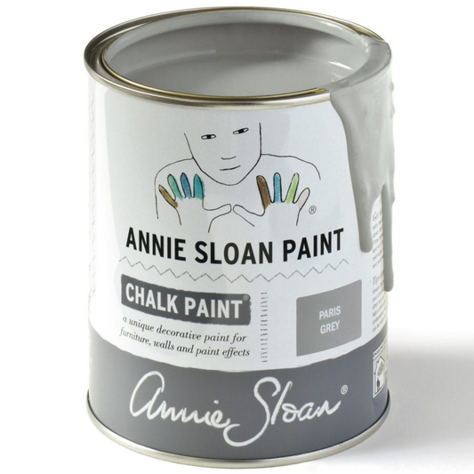 Can of Paris Grey Annie Sloan Chalk Paint.