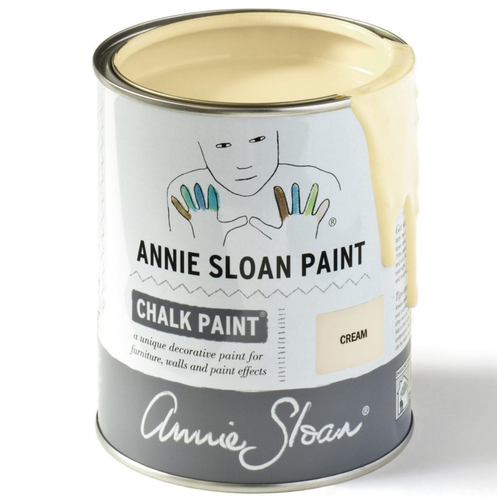 Can of Cream Annie Sloan Chalk Paint.