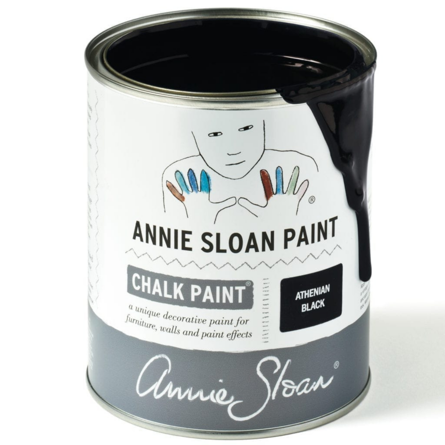 Can of athenian black annie sloan chalk paint