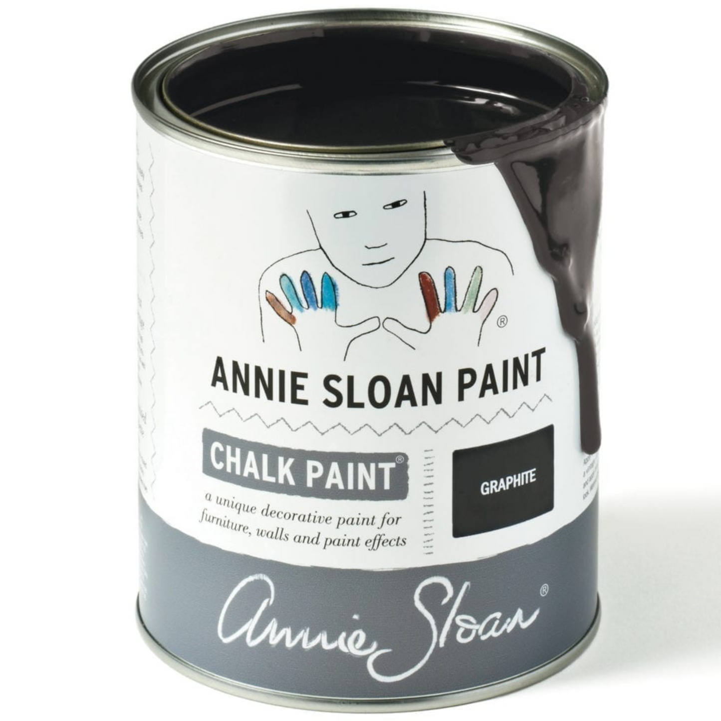 Can of Graphite Annie Sloan Chalk paint.