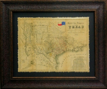 1849 State Map of Texas - Print