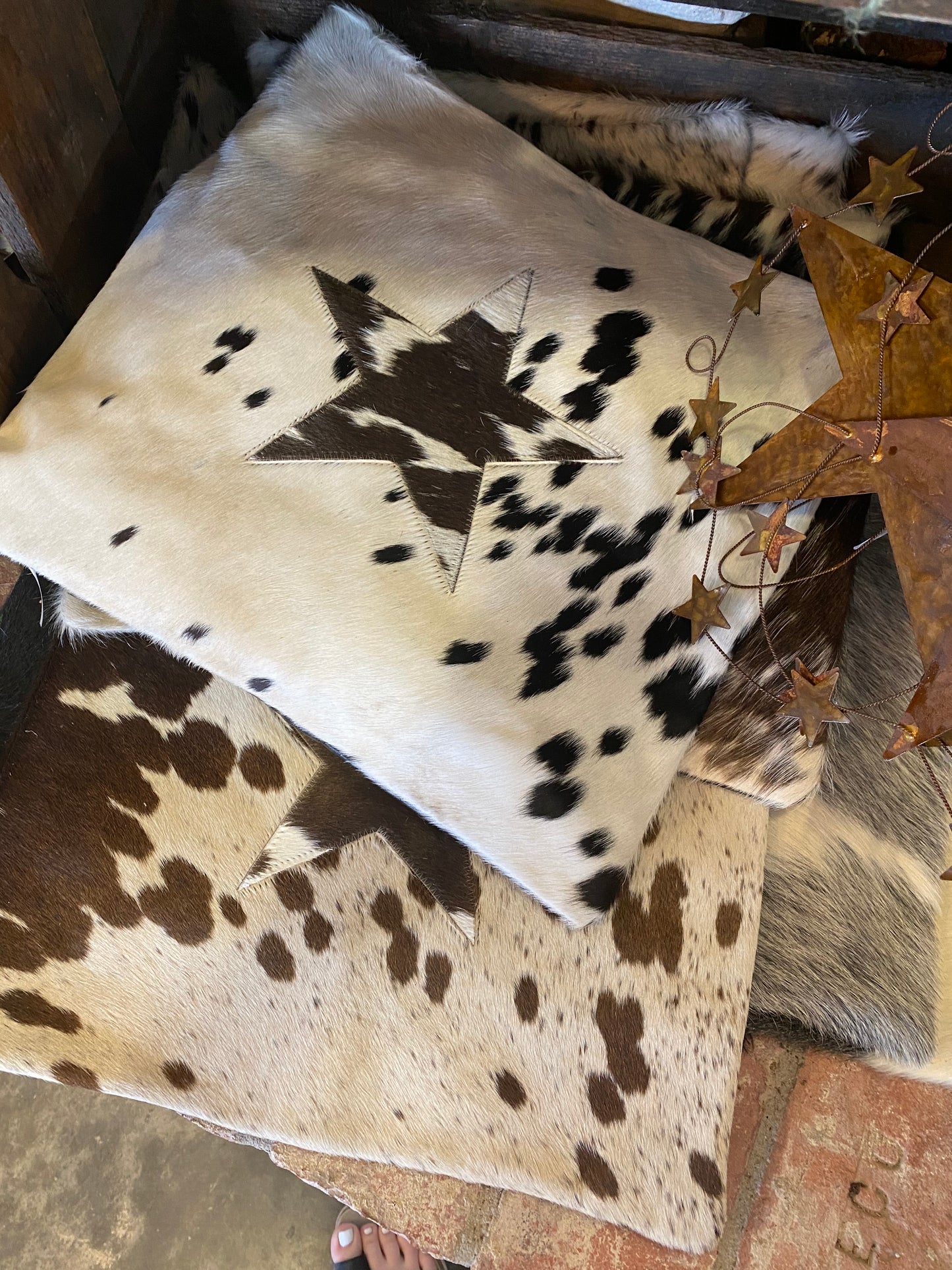 Cow Hide Pillow Case