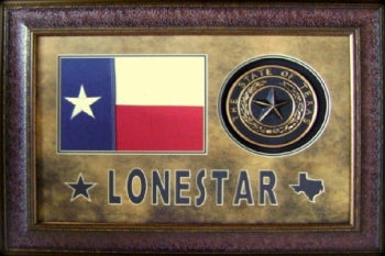 Lonestar Flag and TX Seal - Print