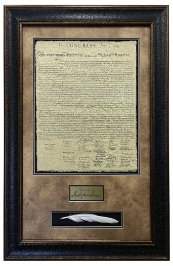 USA Declaration with Plaque and Quill - Print